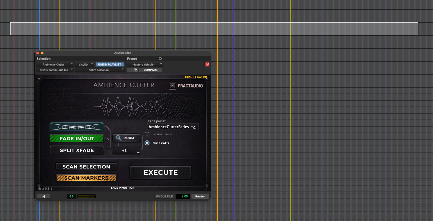 Scan Markers Fade Modes